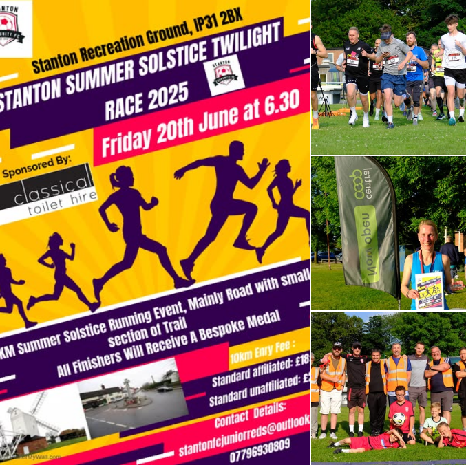 Stanton FC Junior Reds Summer Solstice Twilight 10km